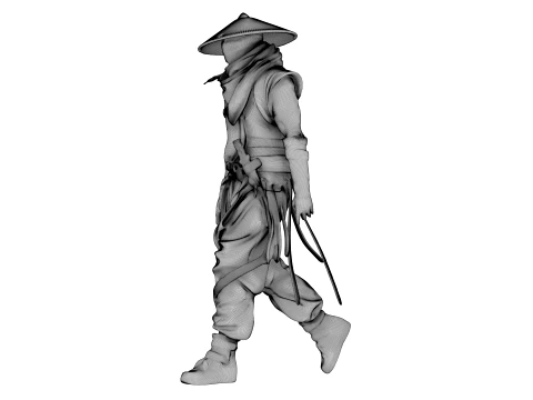 Guerreiro das Sombras de Ferro Modelo 3D