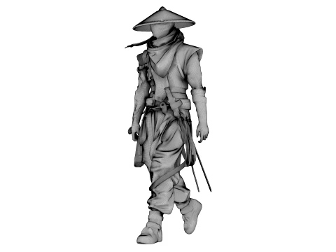 Guerreiro das Sombras de Ferro Modelo 3D