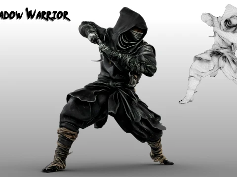 Ninja Shadow Warrior 3D Model