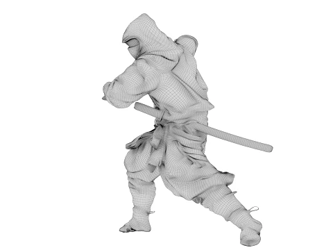 Ninja Shadow Warrior 3D Model