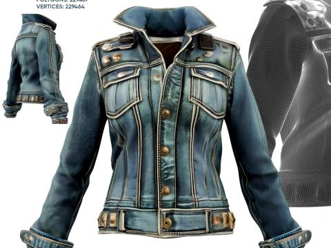 Denim Jacket 3D Model