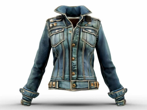Denim Jacket 3D Model