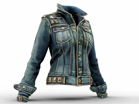 Denim Jacket 3D Model