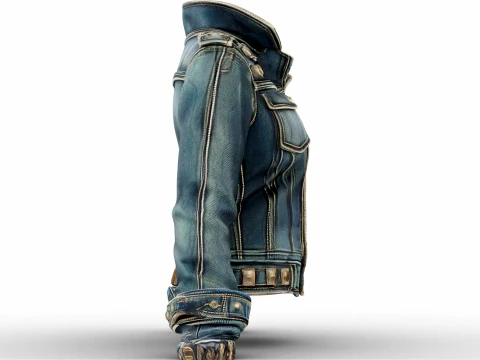 Denim Jacket 3D Model