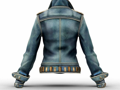 Denim Jacket 3D Model