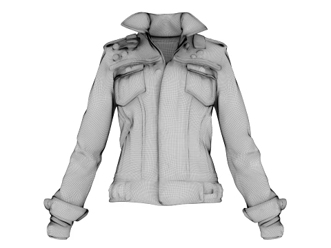Denim Jacket 3D Model