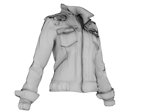 Denim Jacket 3D Model