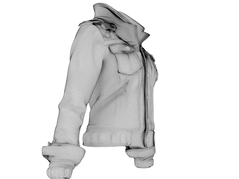 Denim Jacket 3D Model