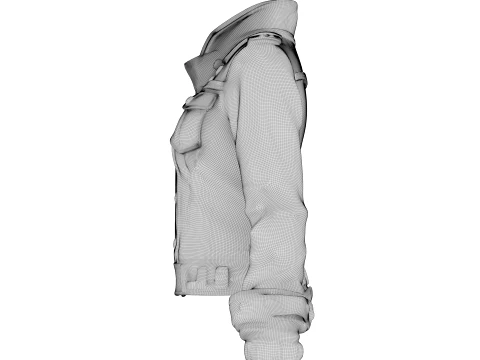 Denim Jacket 3D Model