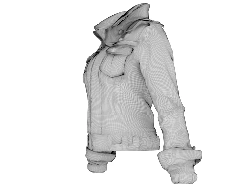 Denim Jacket 3D Model