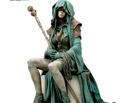 Dustbound Seer Sculpture 3D Model