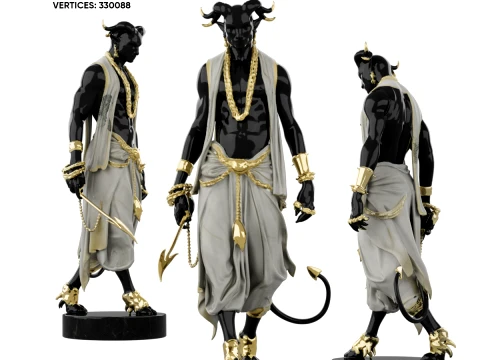 Emperor of Shadows Sculpture 3D Model