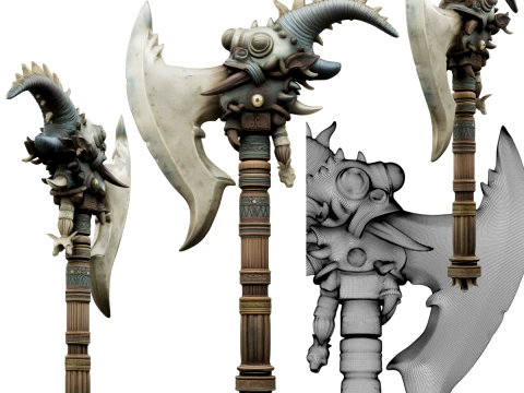 Halve Maan Wyrmblade 3D Model