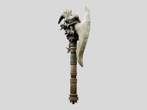 Crescent Wyrmblade 3D Model