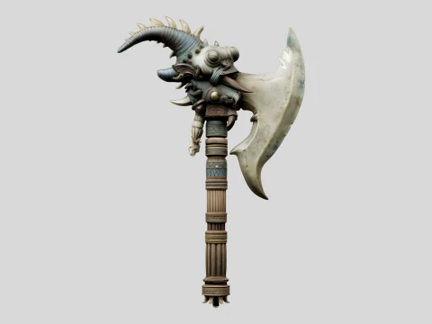 Crescent Wyrmblade 3D Model