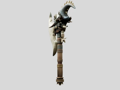 Crescent Wyrmblade 3D Model
