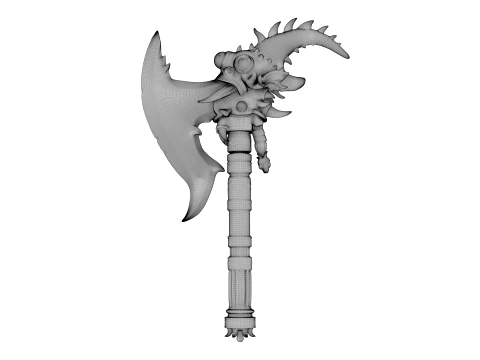 Crescent Wyrmblade 3D Model