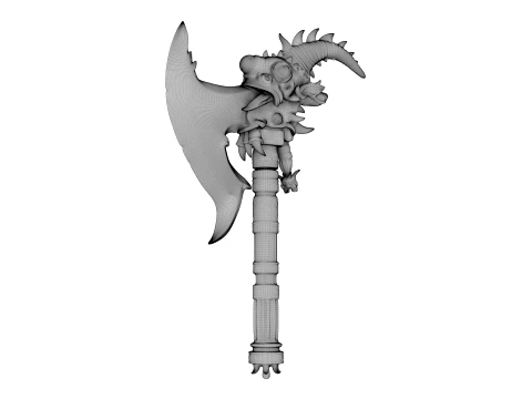 Crescent Wyrmblade 3D Model
