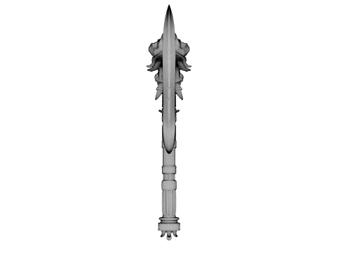 Crescent Wyrmblade 3D Model