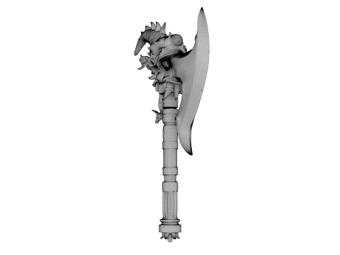 Crescent Wyrmblade 3D Model