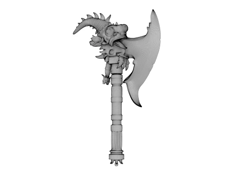 Crescent Wyrmblade 3D Model