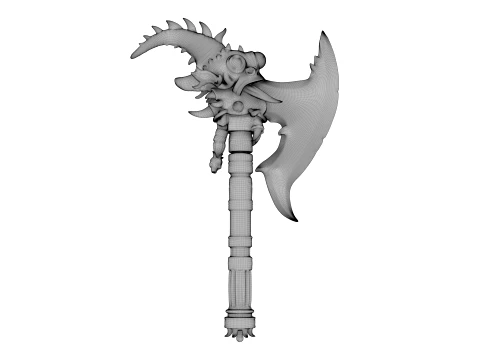 Crescent Wyrmblade 3D Model