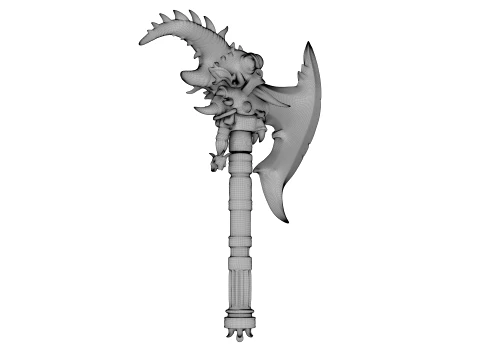 Crescent Wyrmblade 3D Model