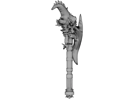 Crescent Wyrmblade 3D Model