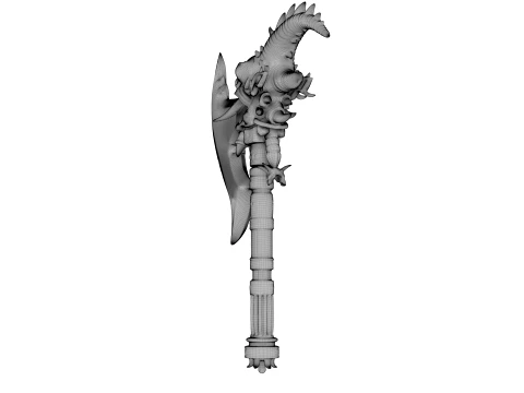 Crescent Wyrmblade 3D Model