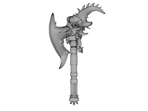 Crescent Wyrmblade 3D Model