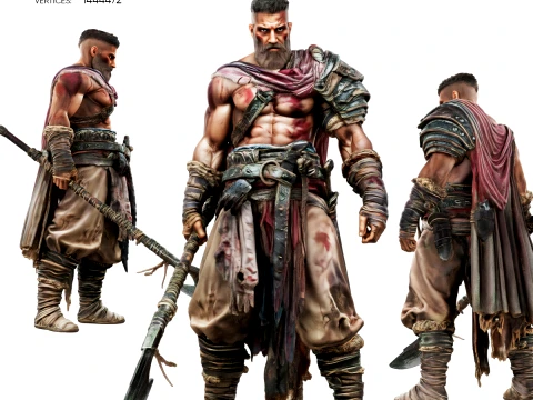 荒野の戦士 3Dモデル