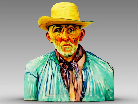 Portrait of a Peasant Patience Escalier 3D Model