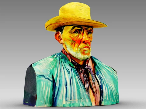 Portrait of a Peasant Patience Escalier 3D Model