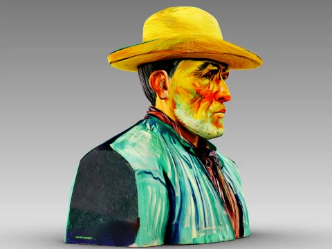 Portrait of a Peasant Patience Escalier 3D Model