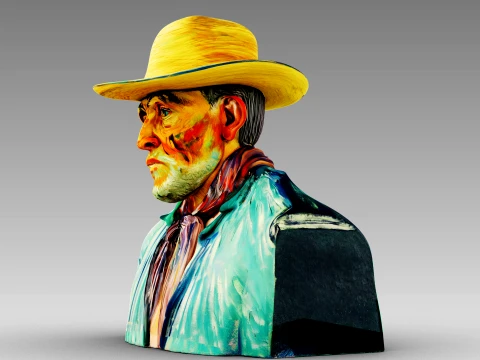 Portrait of a Peasant Patience Escalier 3D Model