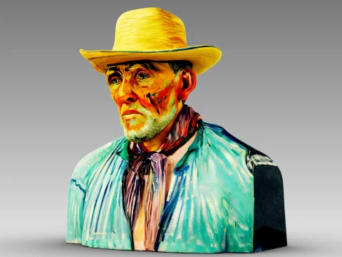 Portrait of a Peasant Patience Escalier 3D Model