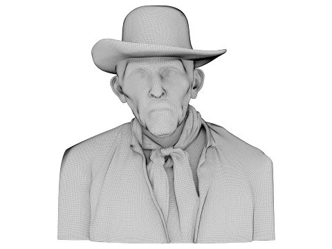 Portrait of a Peasant Patience Escalier 3D Model