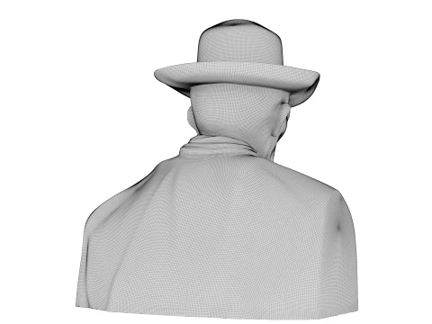 Portrait of a Peasant Patience Escalier 3D Model