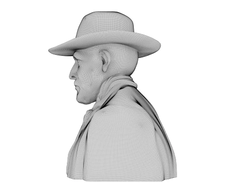 Portrait of a Peasant Patience Escalier 3D Model