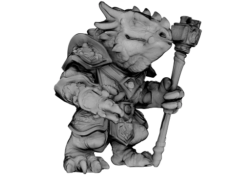 Drag&atilde;o arco-&iacute;ris Modelo 3D