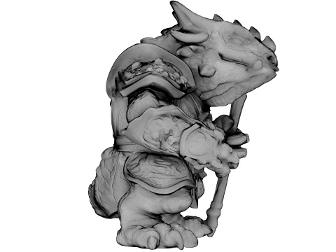 Drag&atilde;o arco-&iacute;ris Modelo 3D
