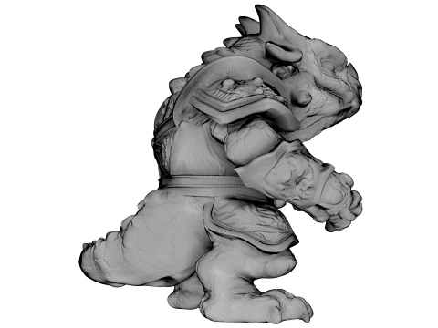 Drag&atilde;o arco-&iacute;ris Modelo 3D
