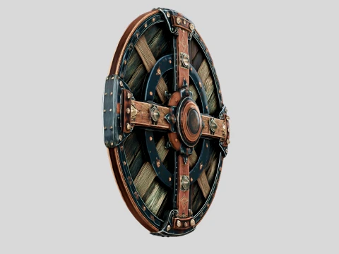 Ironbound Round Shield 3D Model