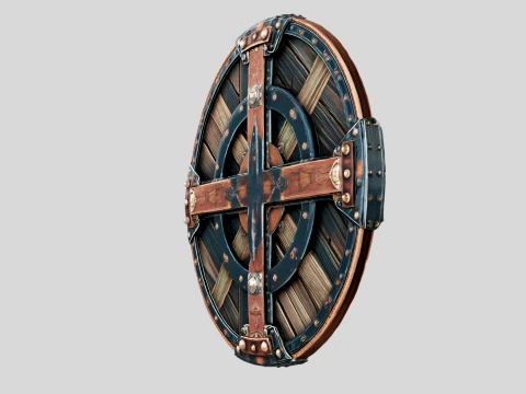 Ironbound Round Shield 3D Model