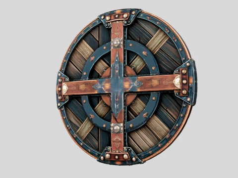 Ironbound Round Shield 3D Model