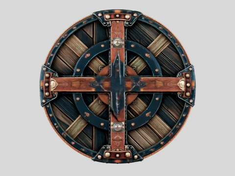 Ironbound Round Shield 3D Model