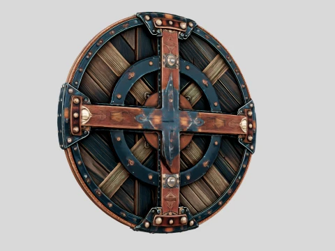 Ironbound Round Shield 3D Model