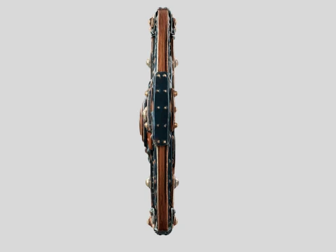 Ironbound Round Shield 3D Model