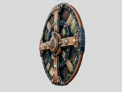 Ironbound Round Shield 3D Model