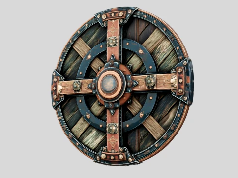 Ironbound Round Shield 3D Model